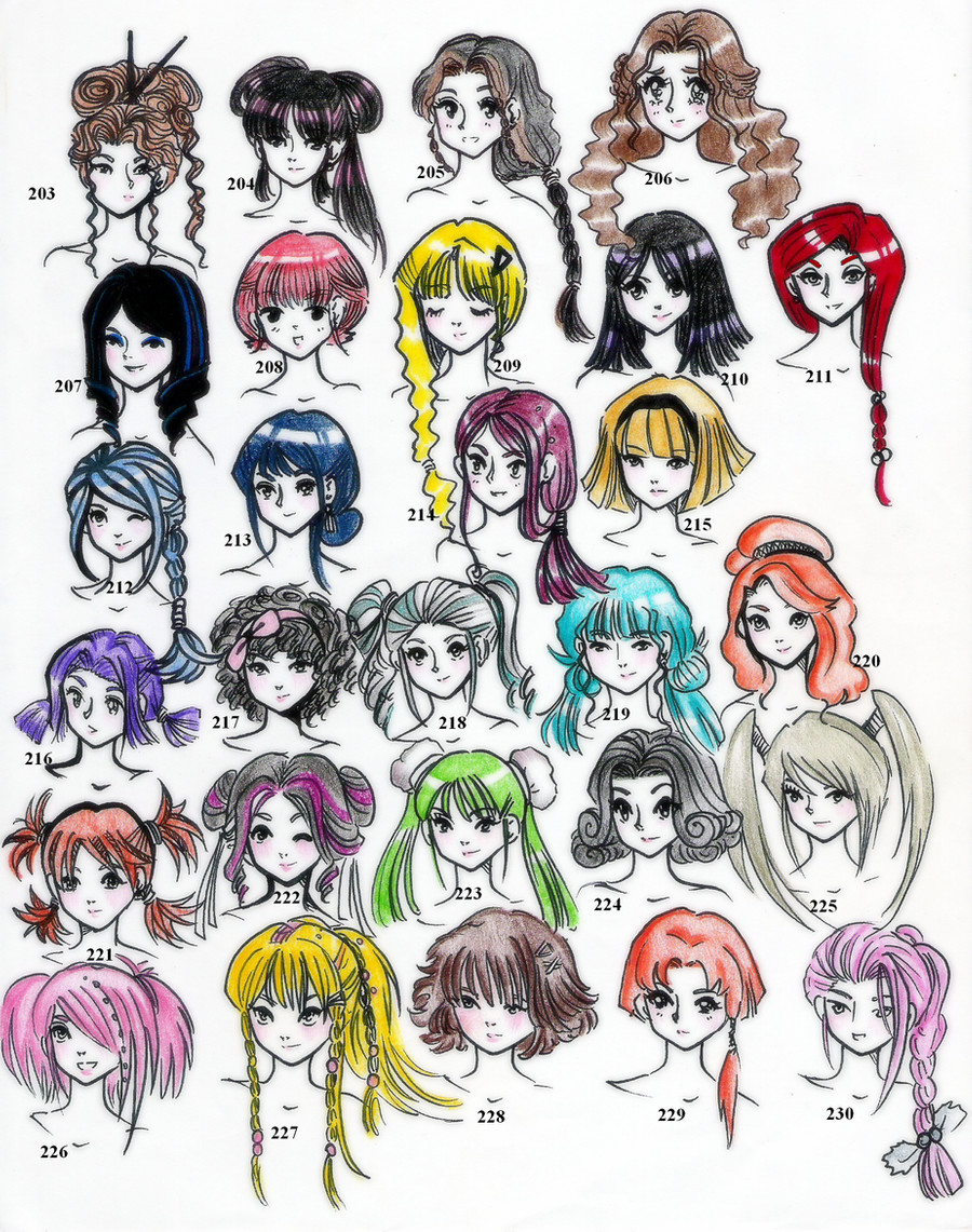 Unique Anime Hairstyles
 28styles 220 In All Edition 5 by NeonGenesisEVARei on