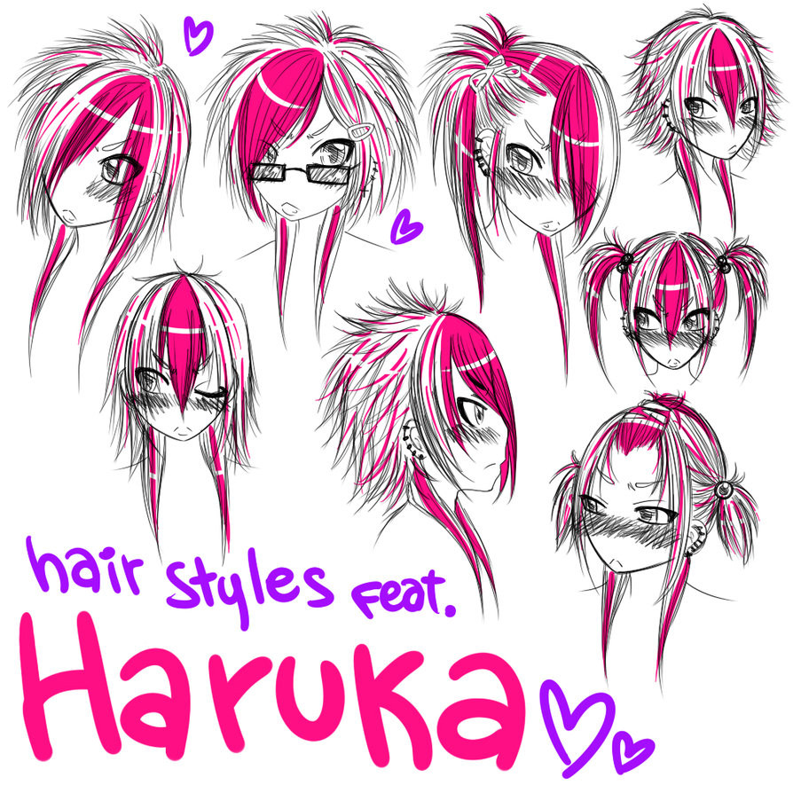 Unique Anime Hairstyles
 Cool anime hairstyles by DemonicFreddy on DeviantArt