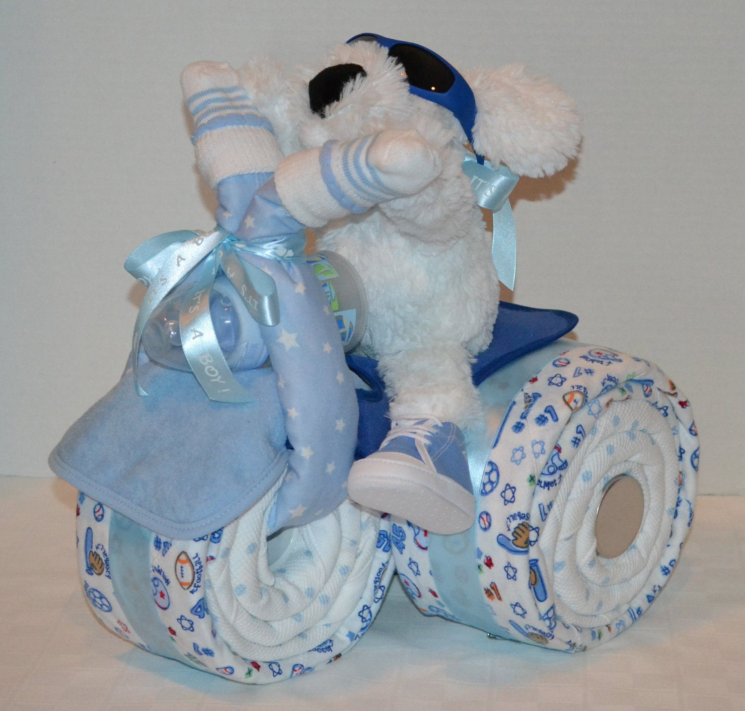 Unique Baby Shower Gift Ideas For Boy
 TRICYCLE DIAPER CAKE FOR BOY INSTRUCTIONS