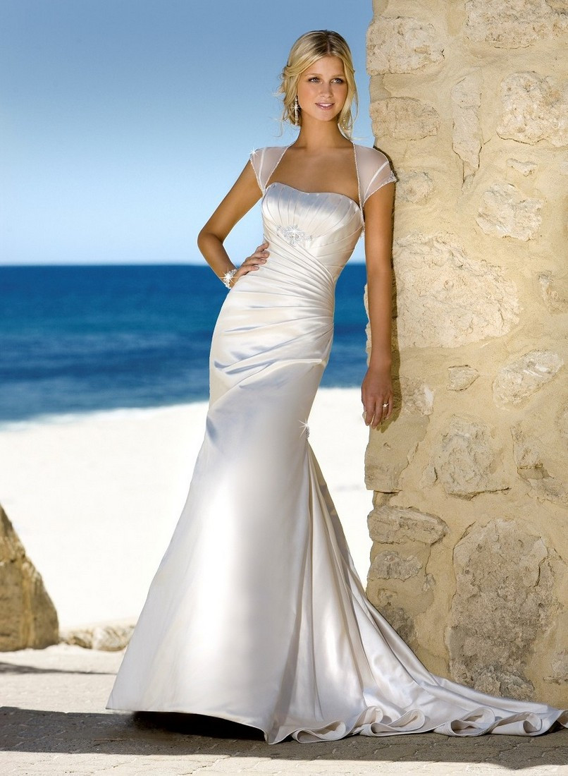 Unique Beach Wedding Dresses
 long wedding dress