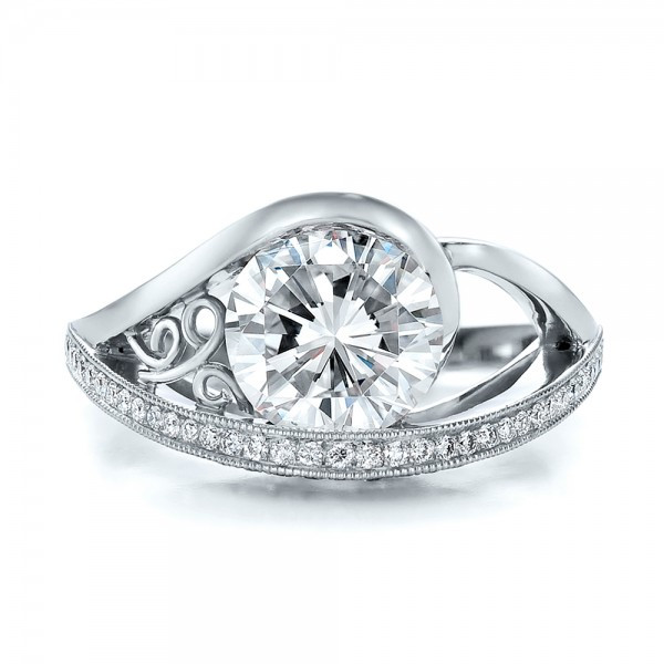 Unique Diamond Engagement Rings
 Custom Diamond Engagement Ring Seattle Bellevue