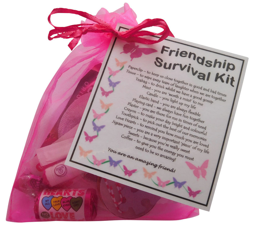 Unique Gift Ideas For Best Friend
 Friendship BFF Best Friend Survival kit t unique