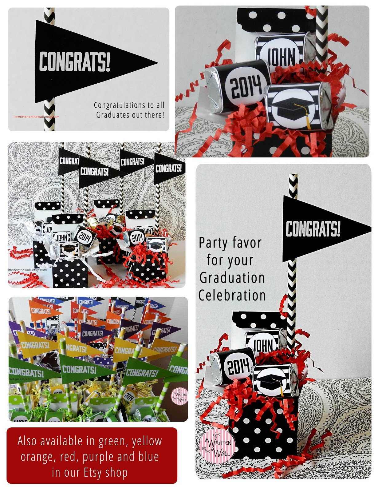 Unique Ideas For Graduation Party
 It s Written on the Wall Unique Graduation Party Favor