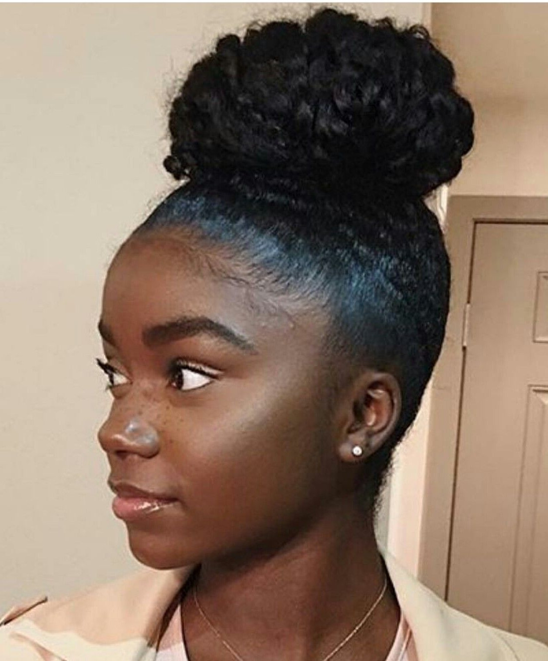 Updo Hairstyles For Natural Black Hair
 2019 Latest Natural Updo Hairstyles For Black Hair