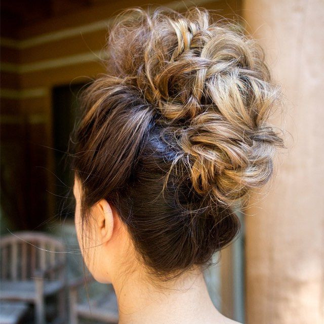 Updo Mohawk Hairstyles
 curly faux hawk wedding updo i LOVE this we this