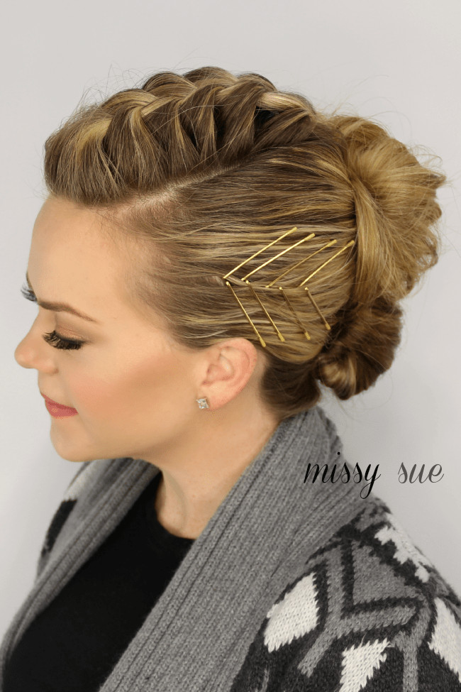 Updo Mohawk Hairstyles
 Mohawk French Braid Updo
