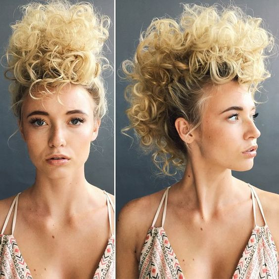 Updo Mohawk Hairstyles
 Best Short Curly Hairstyles You ll Fall In love With