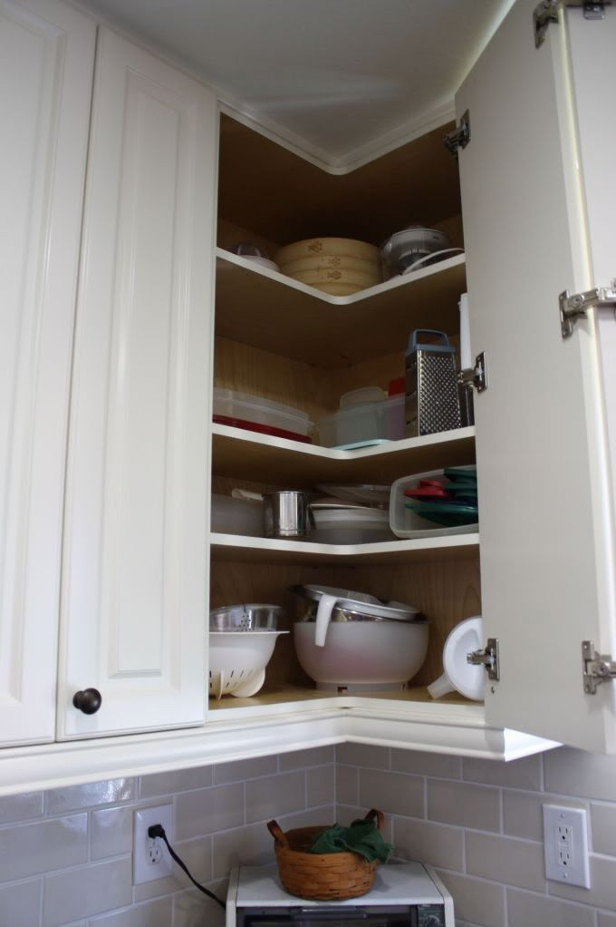 Upper Corner Kitchen Cabinet Ideas
 I would have pulled up my original post if I could find it