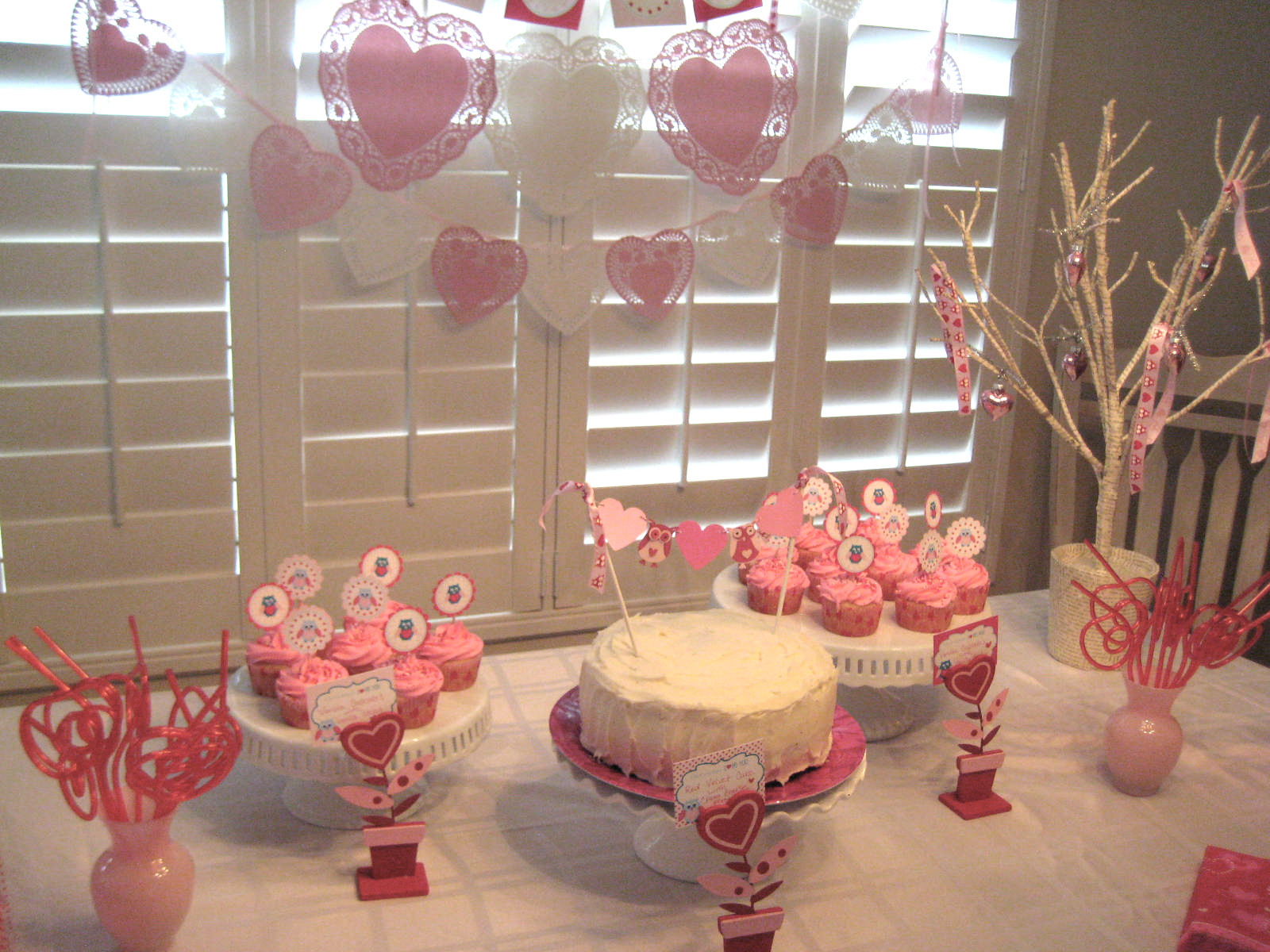 Valentine Birthday Party Ideas
 Creative Party Ideas by Cheryl Valentine Owl Theme Party