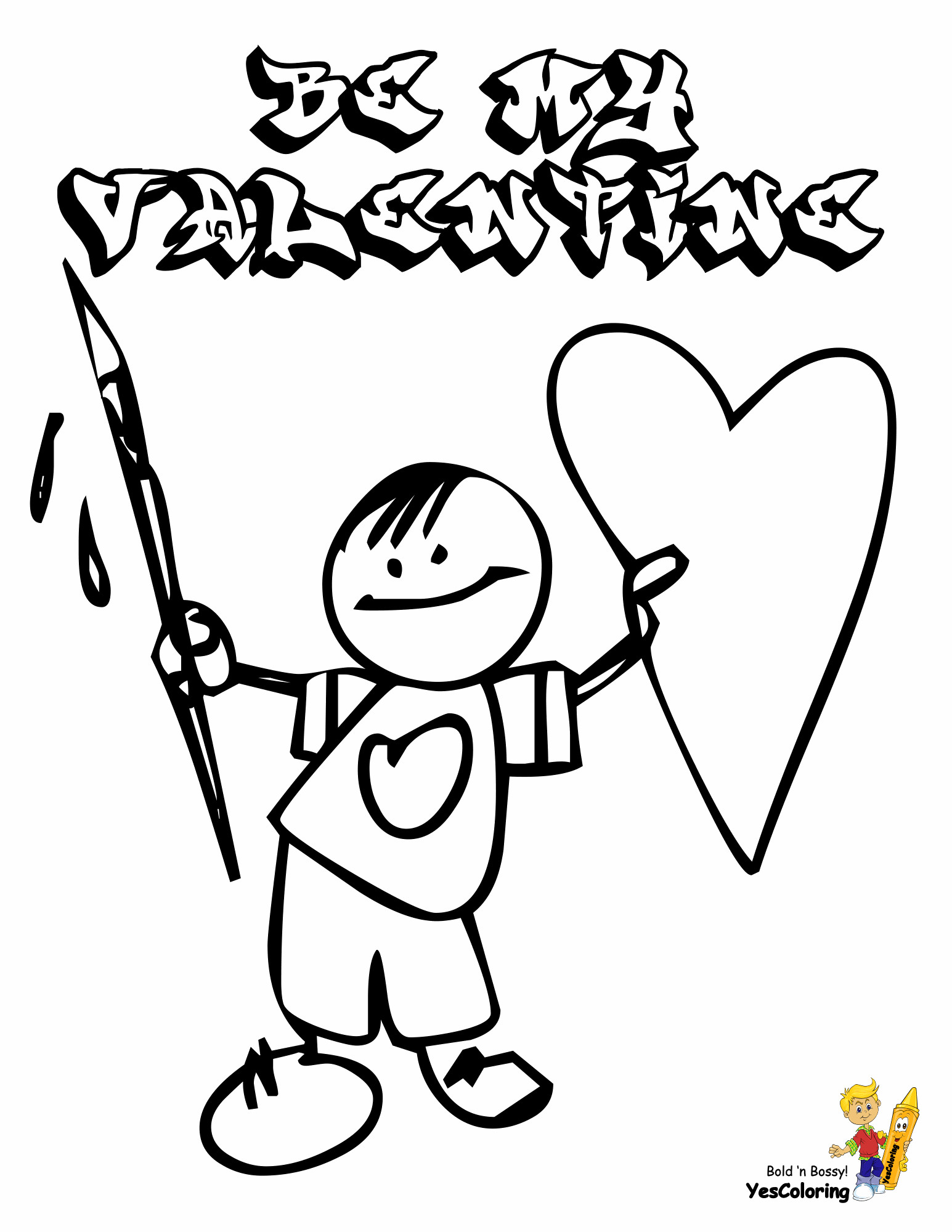 Valentine Coloring Pages For Boys
 Valentines Coloring Pages Kids Valentines Free
