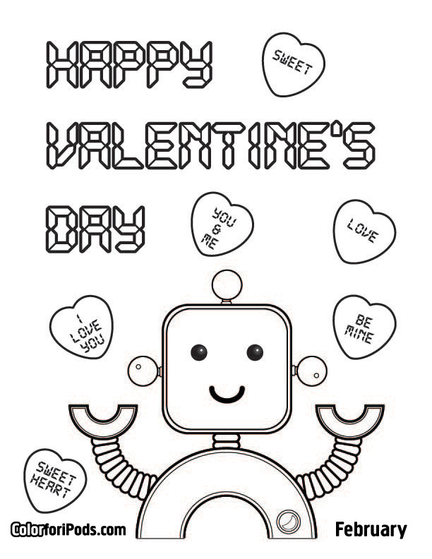 Valentine Coloring Pages For Boys
 Valentines Activities for Kids