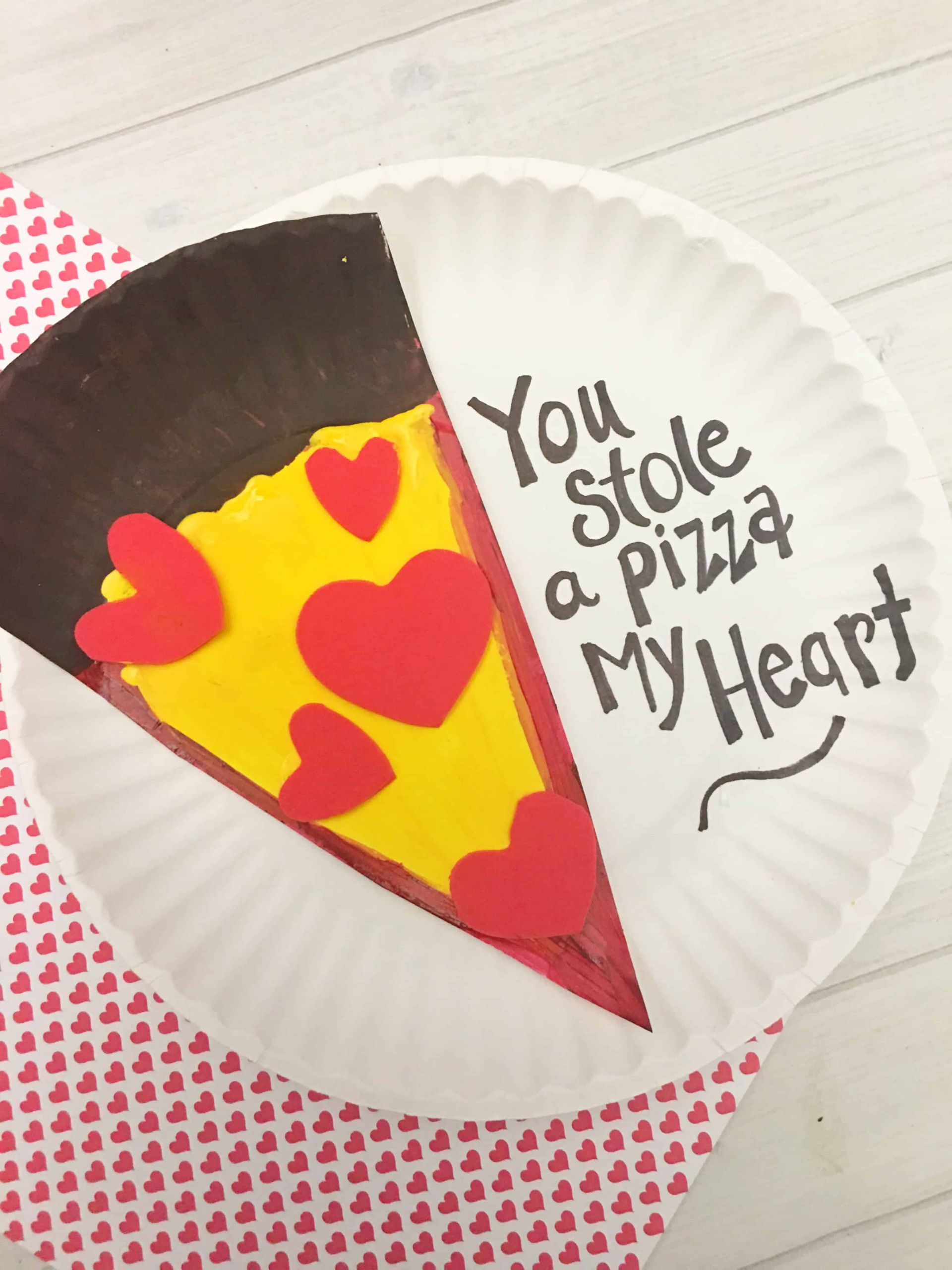 Valentine Craft Ideas For Preschoolers
 Valentine s Day Pizza Paper Plate Craft for Kids Tutorial