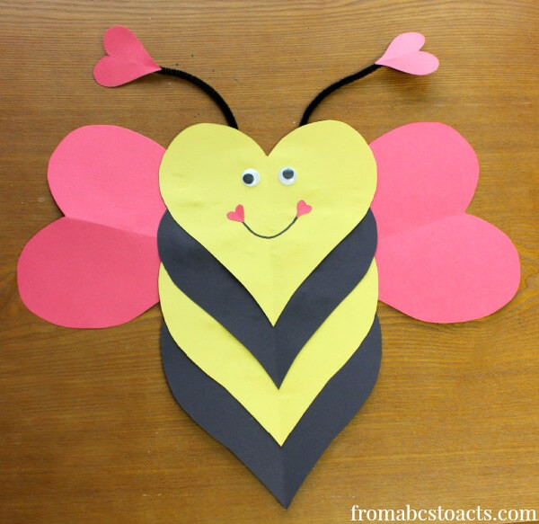 Valentine Crafts Kids
 Bee Mine Valentine Heart Craft for Kids