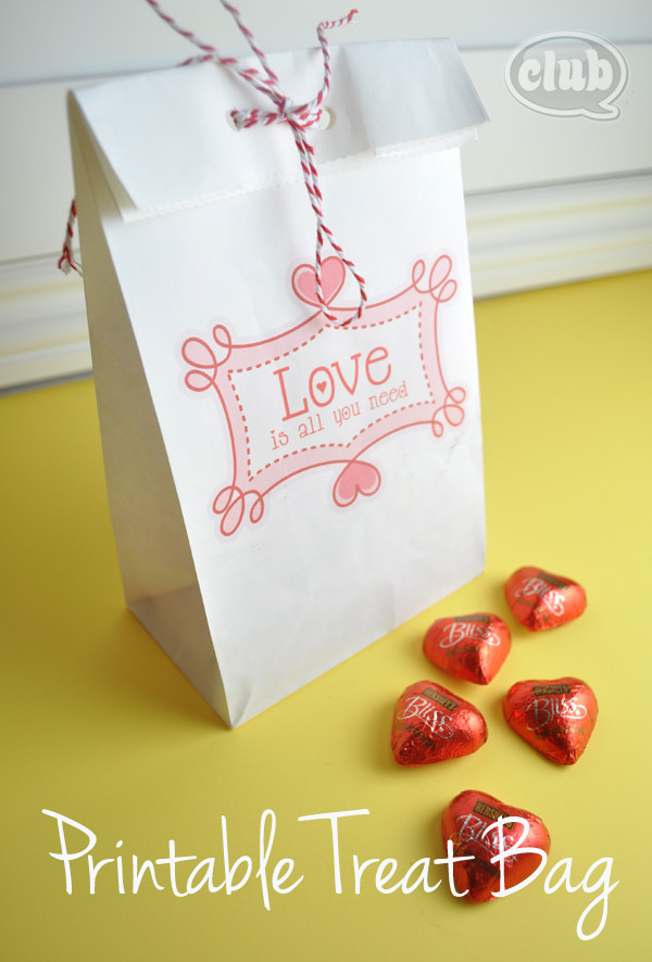 Valentine Gift Bags Ideas
 How to Print on Paper Bags with Free Printable