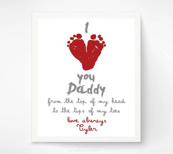 Valentine Gift Ideas For Baby
 Valentines Day Art Heart Footprints Red & Pink Baby Gift