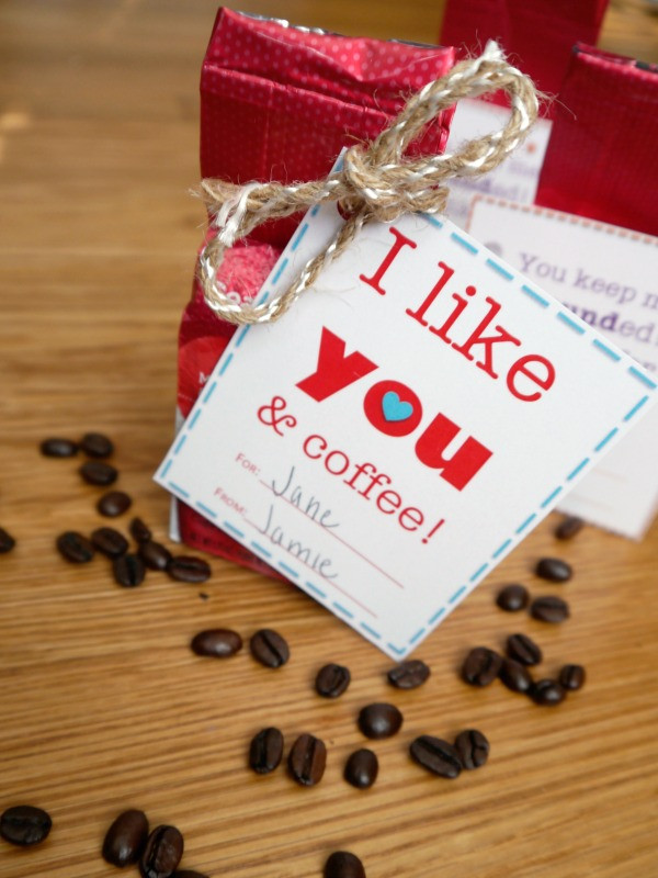 Valentine Gift Ideas For Coworkers
 the Love 11 I like you and coffee valentine