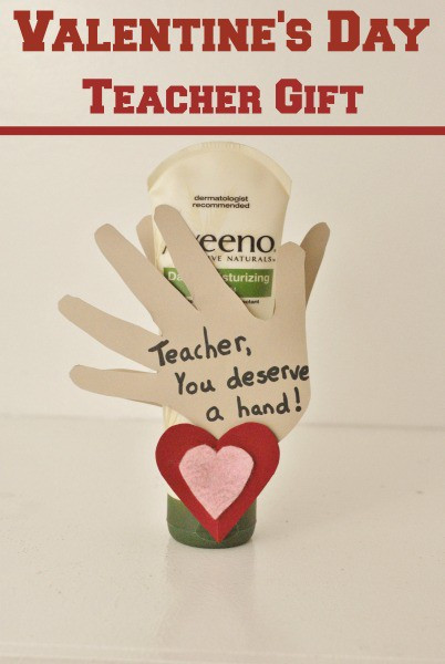 Valentine Gift Ideas For Male Teachers
 Valentine s Day Teacher Gift You Deserve A Hand Card