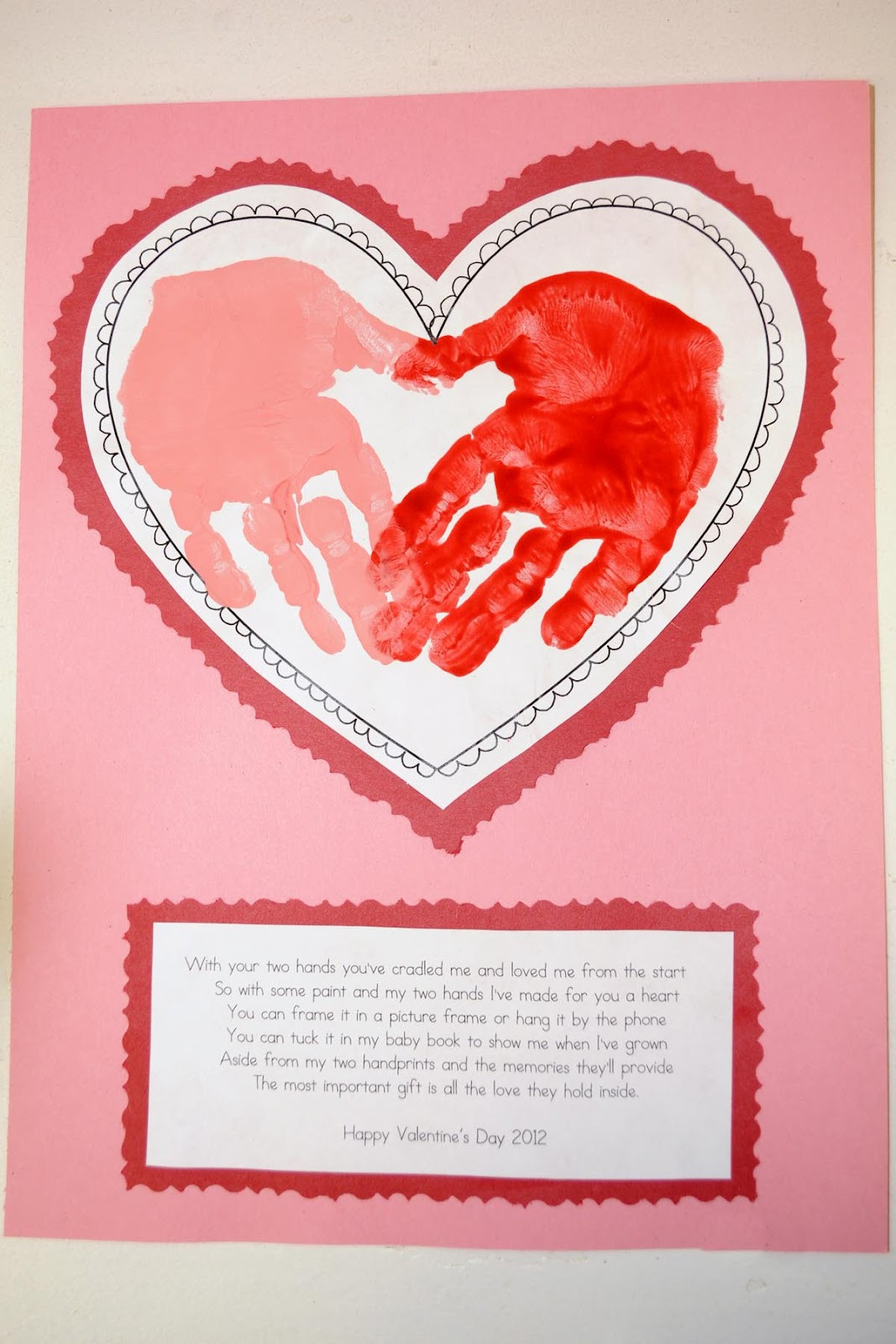 Valentine Gift Ideas For Parents
 Mrs Ricca s Kindergarten February 2012
