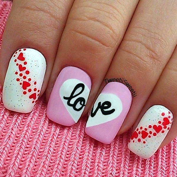 Valentine Nail Designs
 55 Cute Valentine Nail Art Designs to Wear your Feelings