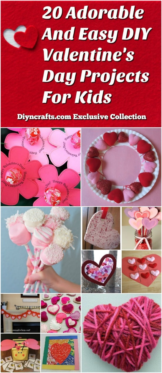 Valentine'S Day Craft Ideas For Toddlers
 20 Adorable And Easy DIY Valentine s Day Projects For Kids