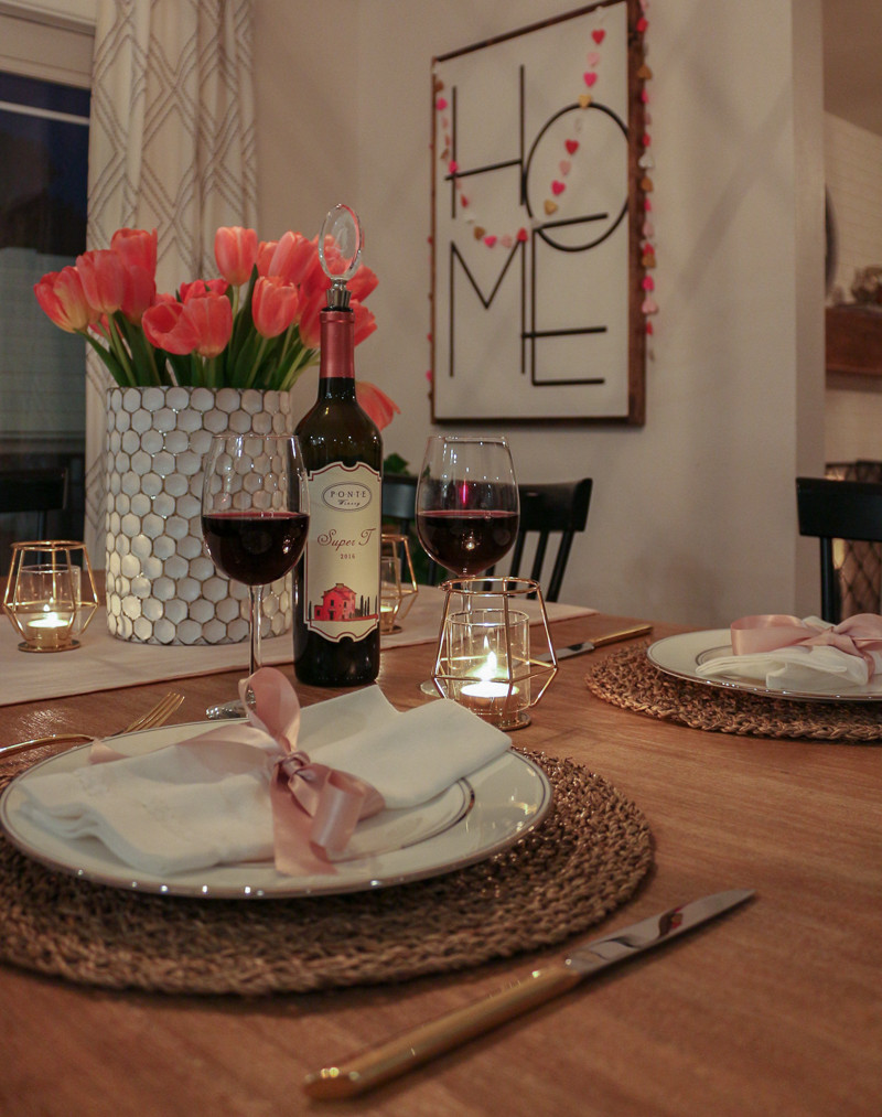 Valentine'S Day Dinners For Two
 Romantic Home Date Night Valentine s Day Tablescape