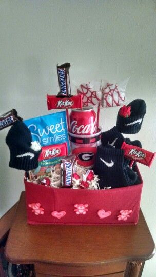 Valentine'S Day Gift Baskets Ideas
 Requested Valentine Gift Basket for teenage boy
