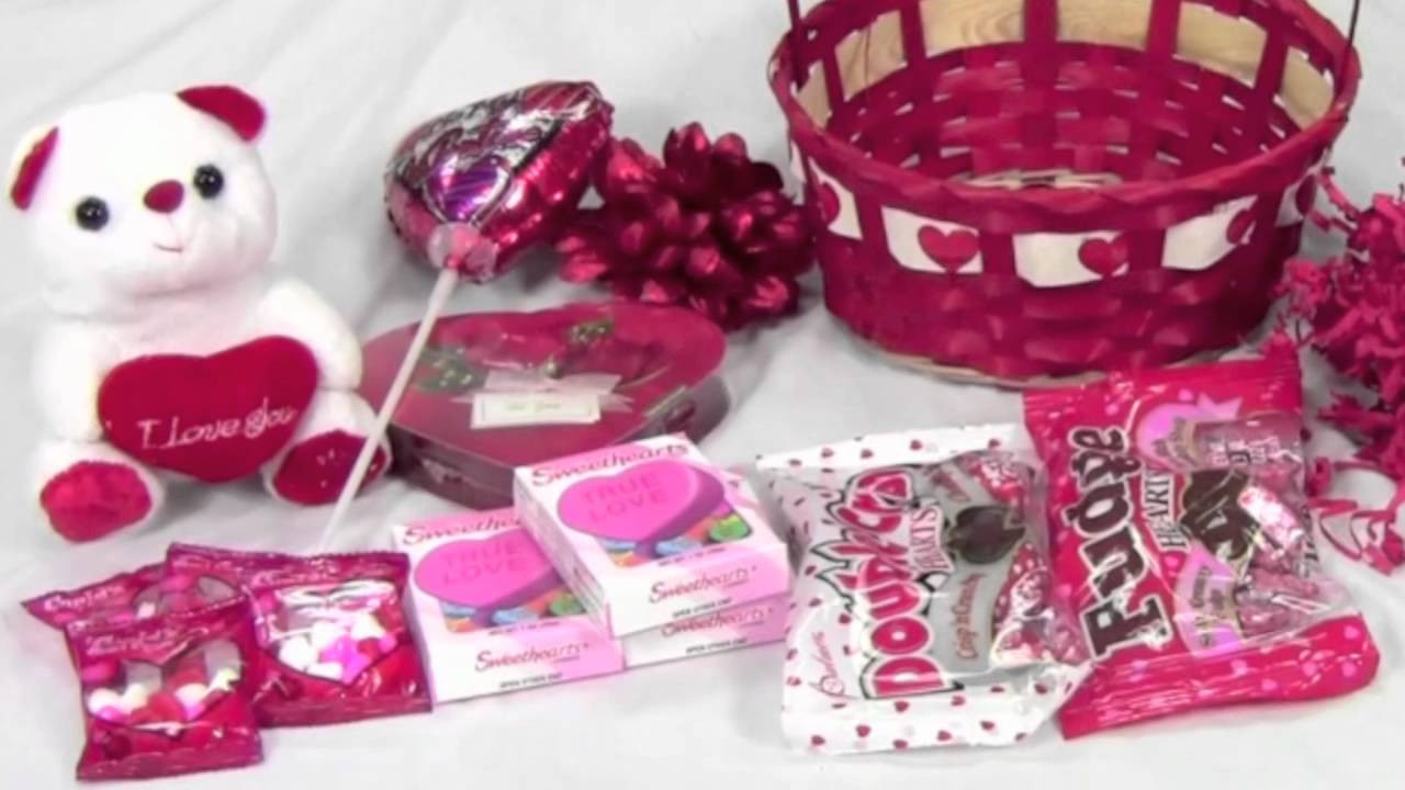 Valentine'S Day Gift Baskets Ideas
 How to make a simple Valentines basket with candy and