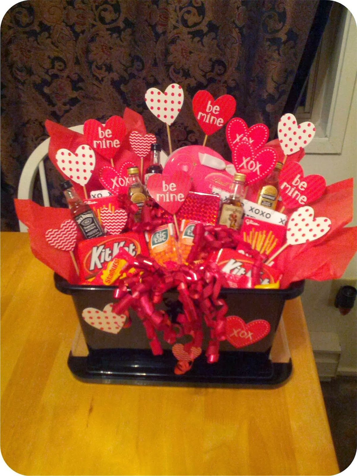 Valentine'S Day Gift Baskets Ideas
 A Valentine s basket for him Create your own custom t