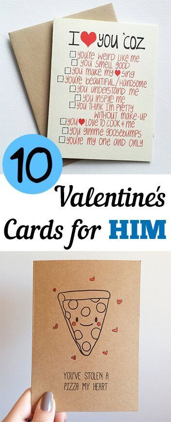 Valentine'S Day Gift Ideas For Him Homemade
 10 Valentine s Day Cards for HIM