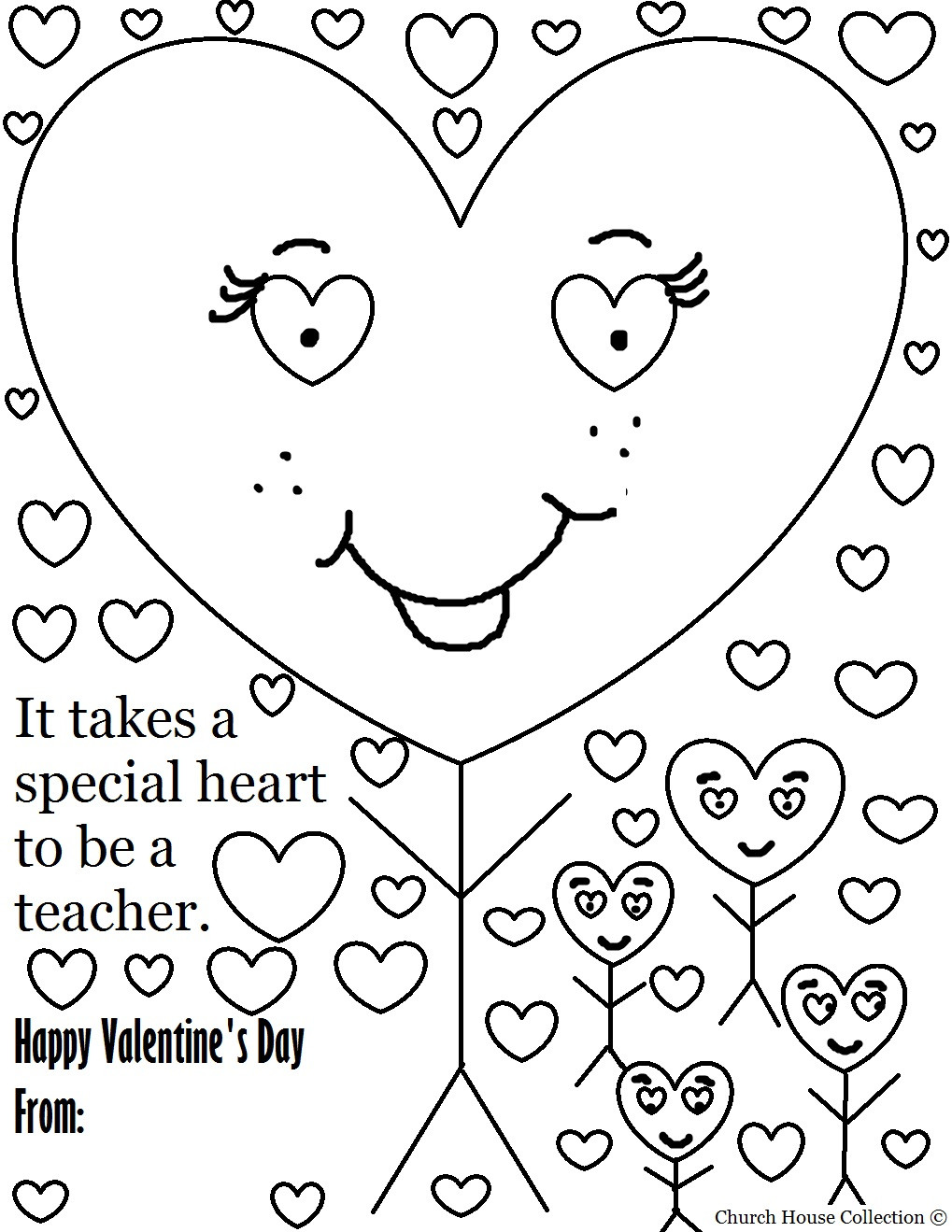 Valentines Day Coloring Pages Printable
 Church House Collection Blog January 2012