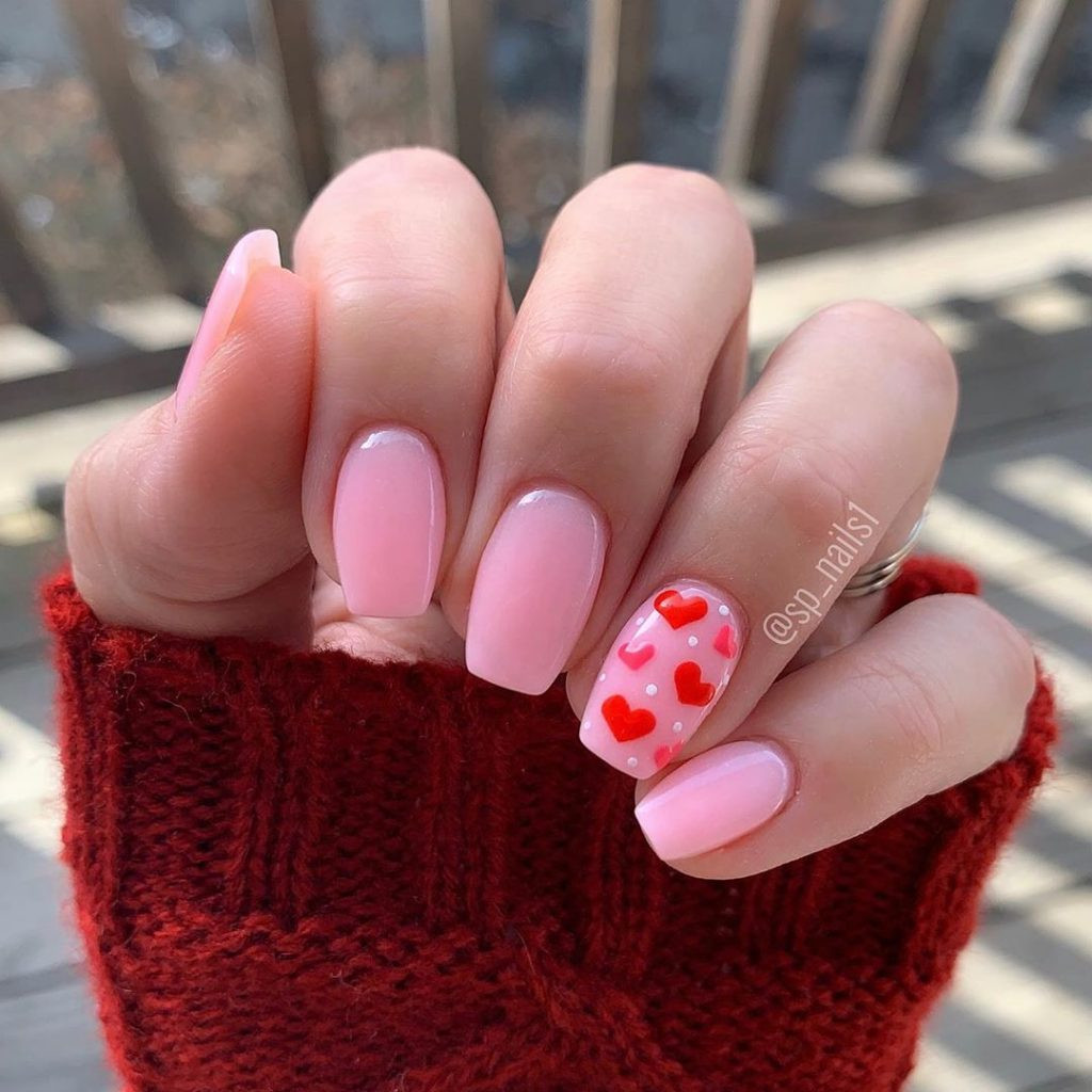 Valentines Day Nail Ideas
 27 Simple and Sweet Valentine s Day Nail Art Designs The