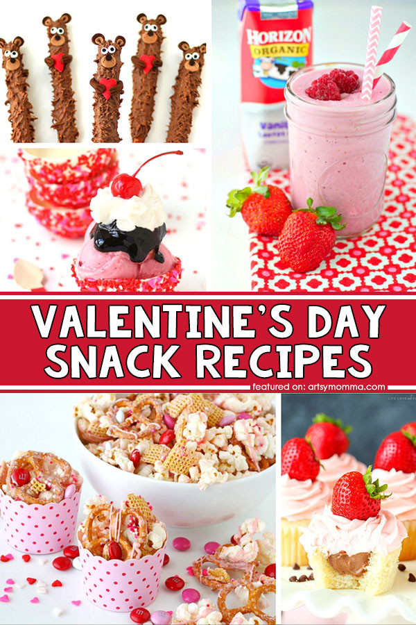 Valentines Day Recipes For Kids
 20 Cute and Easy Valentine s Day Snack Recipes Artsy Momma