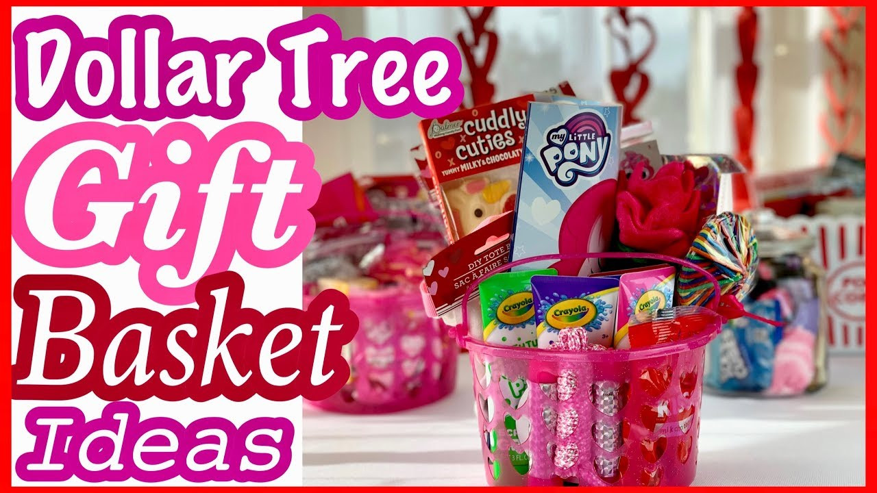 Valentines Gift Baskets Kids
 Dollar Tree GIFT BASKET IDEAS for Kids & Adults