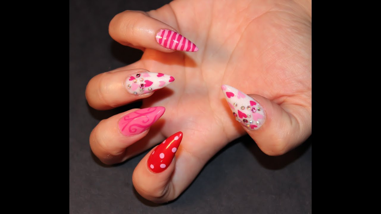 Valentines Nail Designs
 Easy Valentines Day Nails