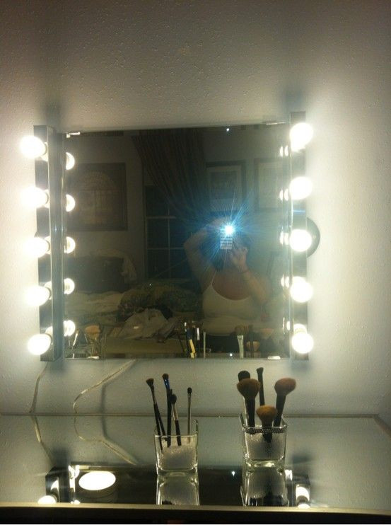 Vanity Girl Hollywood Mirror DIY
 My DIY hollywood girl inspired mirror and vanity Light