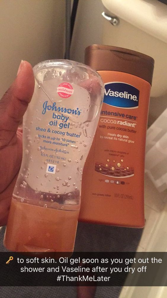 Vaseline In Baby Hair
 hh The Key to Soft Skin use johnsons baby oil gel as you