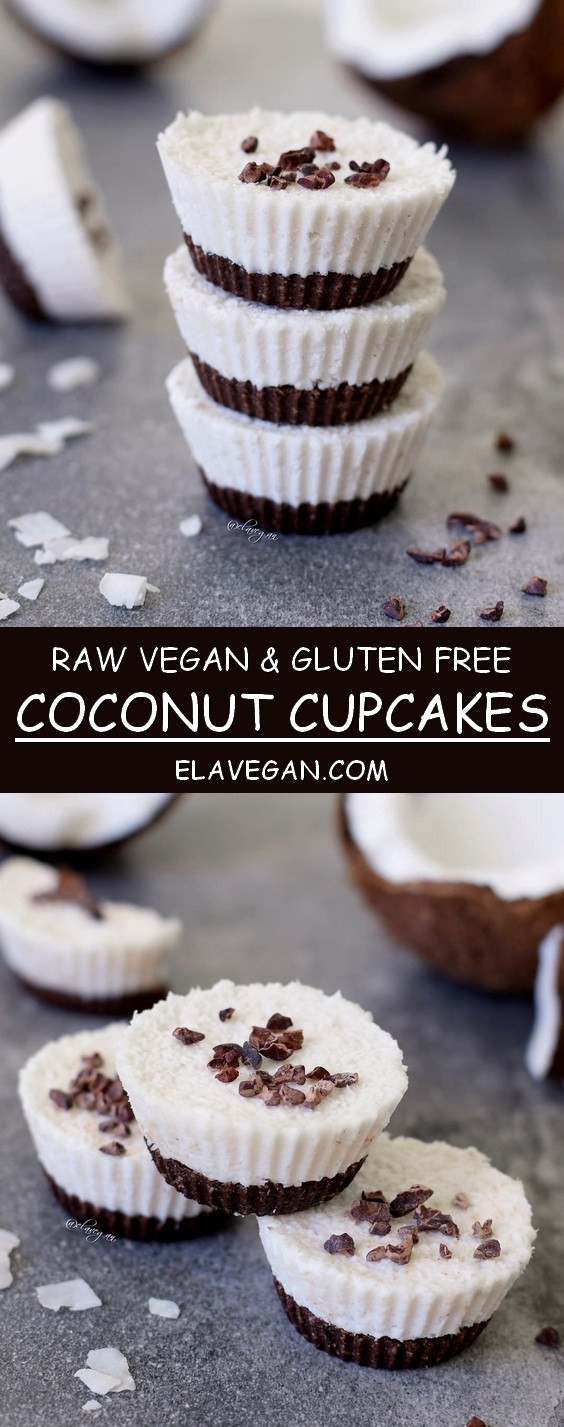 Vegan Coconut Cupcakes
 Raw coconut cupcakes