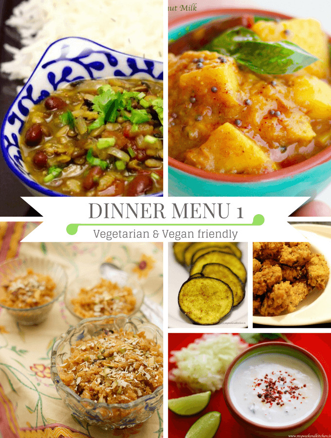 Vegan Dinner Party Menus
 4 Dinner Ideas with recipes for Diwali