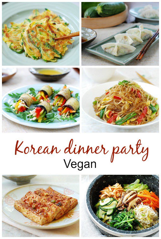 Vegan Dinner Party Menus
 Korean dinner party vegan menu