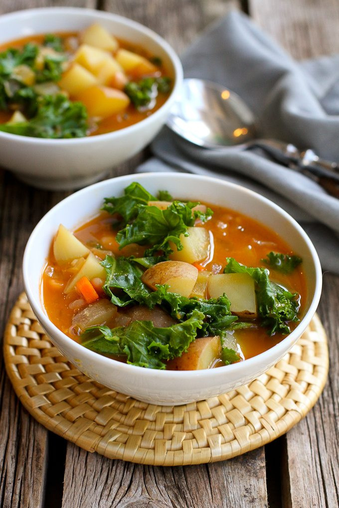 Vegan Kale Recipes
 Vegan Potato Soup Recipe with Beans & Kale Cookin Canuck