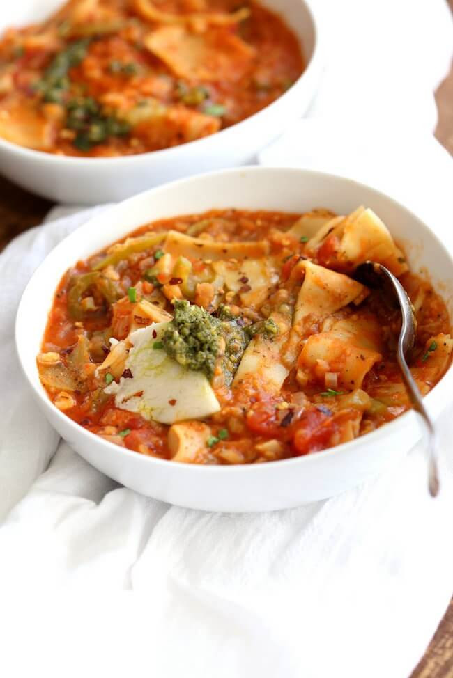 Vegan Lasagna Soup
 7 Protein Packed Vegan Dinners That ll Fill You Up