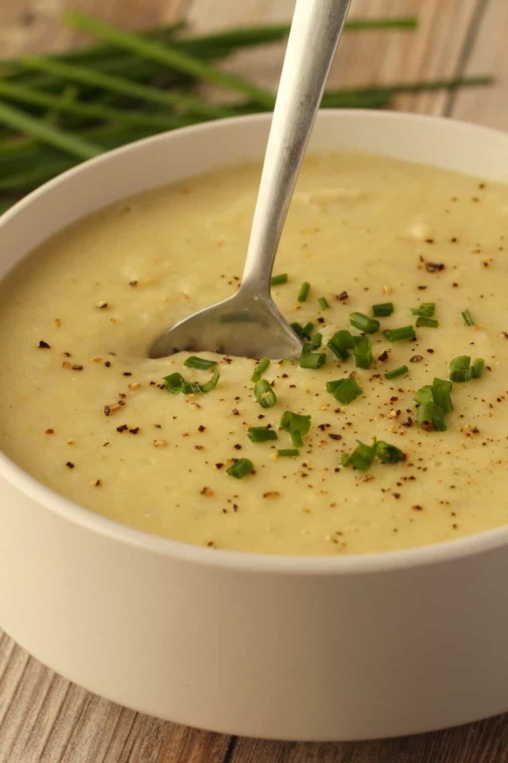 Vegan Potato Leek Soup
 Vegan Potato Leek Soup Creamy and Perfectly Spiced