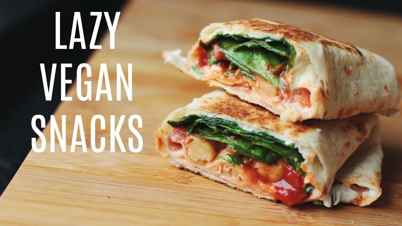 Vegan Snacks Recipe
 Super Lazy Vegan Snack Ideas healthy easy 