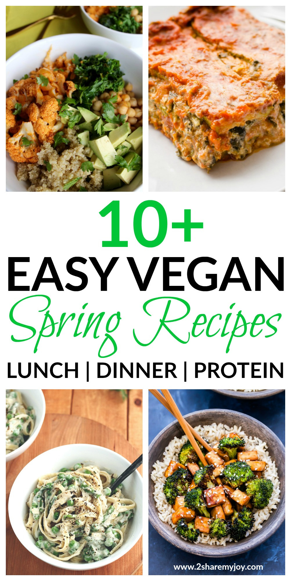 Vegan Spring Recipes
 20 Easy Vegan Spring Recipes for lunch or dinner