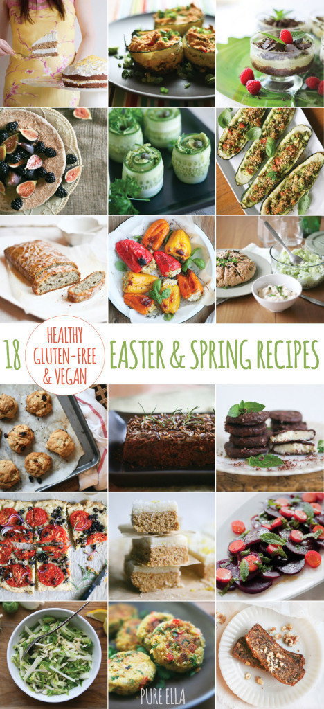 Vegan Spring Recipes
 18 Healthy Gluten free and Vegan Easter and Spring Recipes