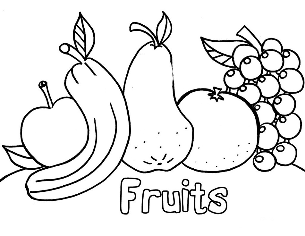 Vegetable Coloring Book Kids
 Free Printable Fruit Coloring Pages For Kids