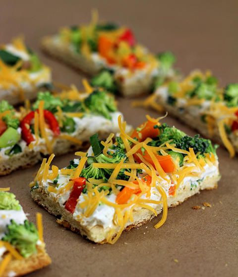 Vegetable Pizza Appetizers
 Easy Ve able Pizza Recipe