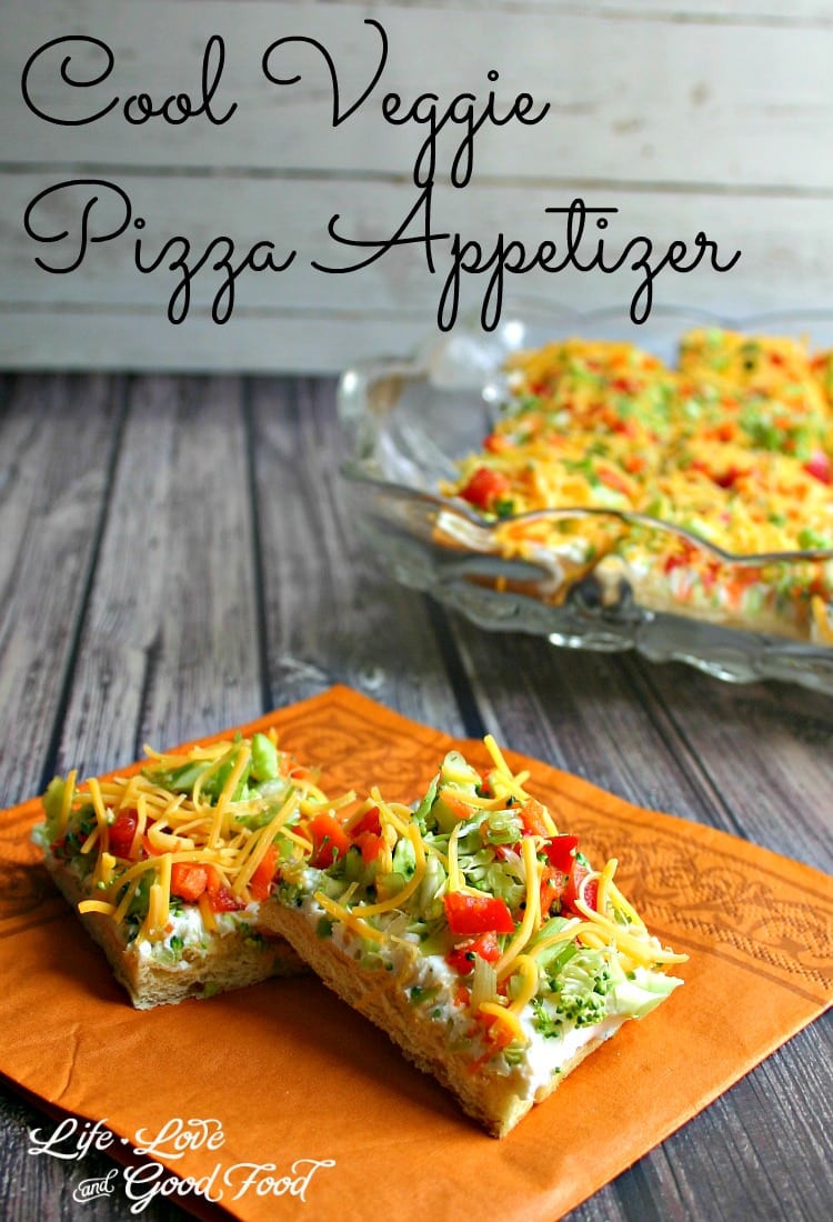 Vegetable Pizza Appetizers
 Cool Veggie Pizza Appetizer Life Love and Good Food