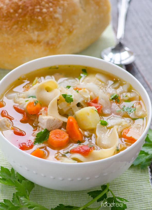 Vegetables For Chicken Soup
 Chicken Noodle Ve able Soup iFOODreal