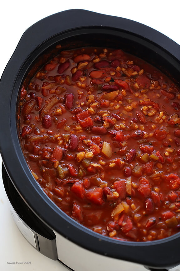 Vegetarian Chili Recipes
 Slow Cooker Ve arian Chili